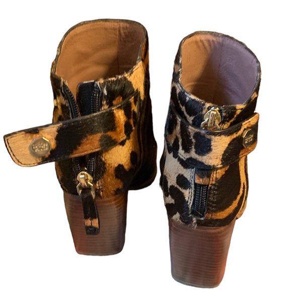 Louise et Cie Thisbee Genuine Calf Hair Upper Leather Lining Leopard Bootie 7M - Picture 6 of 9